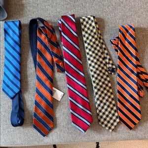 Stylish Men's Striped and Checkered Ties Set